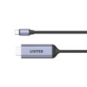 UNITEK KABEL USB-C - HDMI 8K, USB 4, HDR10+, 1,8M