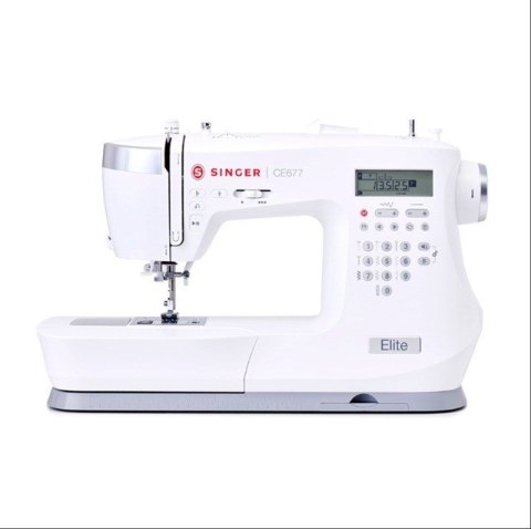 SINGER Maszyna do szycia Elite CE677 Prąd elektryczny Biała