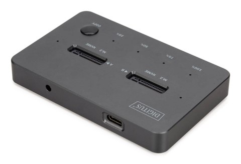 Digitus Stacja klonująca NVMe Obudowa USB3.1 Gen2 Type-C NVMe M.2 SSD