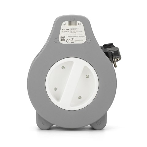MONTIS PRZEDŁUŻACZ DOMOWY ZWIJANY Z DWOMA GNIAZDAMI USB TYPU A+C 10M SZARY MT188