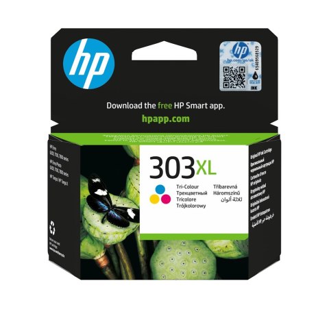 HP Oryginalny trójkolorowy tusz 303XL o wysokiej wydajności