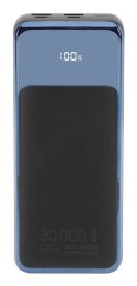Rivacase VA1080 bank mocy Litowo-polimerowy (LiPo) 30000 mAh Czarny, Niebieski