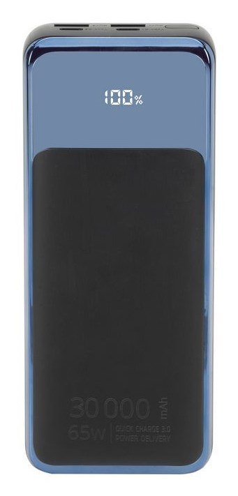 Rivacase VA1080 bank mocy Litowo-polimerowy (LiPo) 30000 mAh Czarny, Niebieski