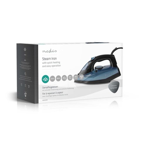 Nedis IRON2000 żelazko Żelazko suche Płyta ceramiczna 2600 W Niebieski