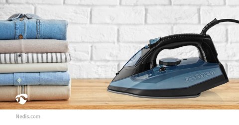 Nedis IRON2000 żelazko Żelazko suche Płyta ceramiczna 2600 W Niebieski