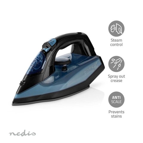 Nedis IRON2000 żelazko Żelazko suche Płyta ceramiczna 2600 W Niebieski