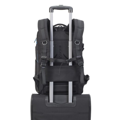 RIVACASE PLECAK NA LAPTOP DLA GRACZY 17,3" BORNEO, CZARNY, GAMING, Z MATERIAŁU WODOODPORNEGO