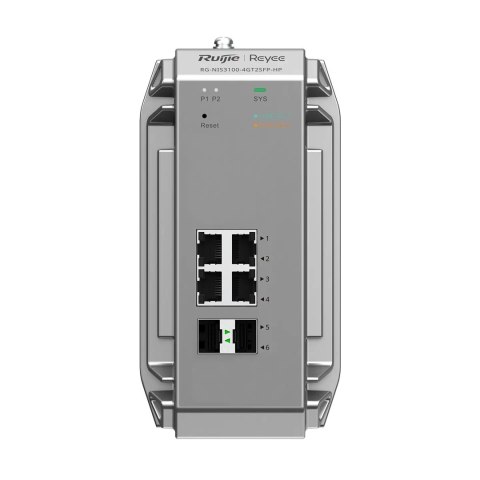 Ruijie Networks RG-NIS3100-4GT2SFP-HP przełącznik sieciowy Zarządzany L2 Gigabit Ethernet (10/100/1000) Obsługa PoE Szary