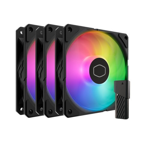 Cooler Master SickleFlow Edge 120 ARGB 3-Pack Fan Kit Obudowa komputera Wentylator 12 cm Czarny 1 szt.