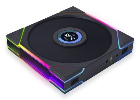 Lian Li Uni Fan TL LCD Obudowa komputera, Procesor Wentylator 14 cm Czarny 1 szt.