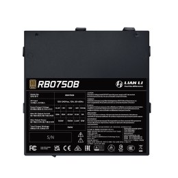 Lian Li RB0750B.B moduł zasilaczy 750 W 24-pin ATX ATX Czarny