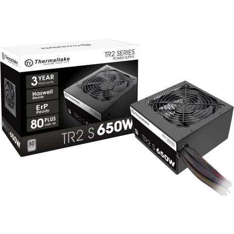 Thermaltake TR2 S 650W moduł zasilaczy 20+4 pin ATX ATX Czarny