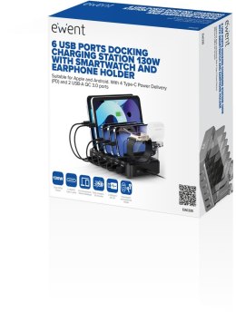 Ładowarka EWENT EW1335(4x USB typu C\20V)