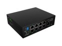 SWITCH LANBERG ILFE-8P-1GE-1S-120 LIGHT INDUSTRIAL POE 4XBT 4XAT SFP+ETH DIN FAST ETHERNET