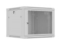 SZAFA INSTALACYJNA RACK WISZĄCA 19" 9U 600X600 SZARA DRZWI PERFOROWANE LANBERG (FLAT PACK)