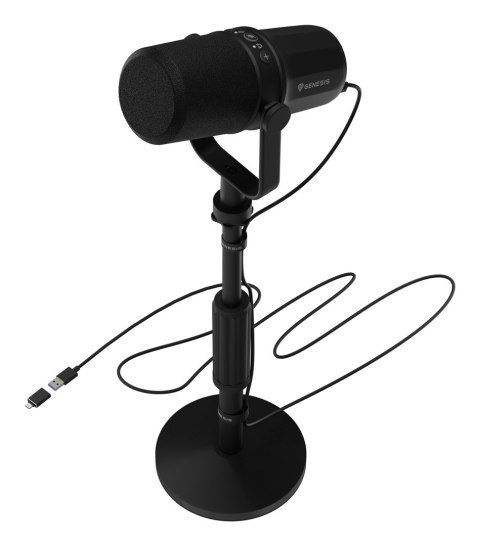 Mikrofon GENESIS RADIUM 750D studyjny USB/XLR statyw