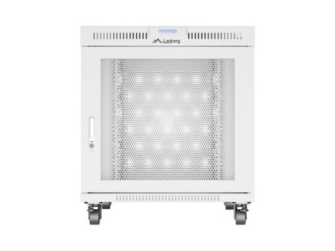 SZAFA INSTALACYJNA RACK STOJĄCA 19" 15U 800X1000 SZARA DRZWI PERFOROWANE LCD LANBERG (FLAT PACK)