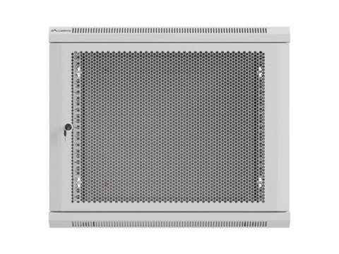 SZAFA INSTALACYJNA RACK WISZĄCA 19" 9U 600X600 SZARA DRZWI PERFOROWANE LANBERG (FLAT PACK)