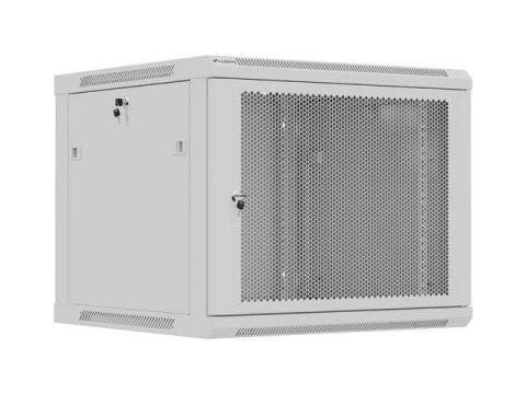 SZAFA INSTALACYJNA RACK WISZĄCA 19" 9U 600X600 SZARA DRZWI PERFOROWANE LANBERG (FLAT PACK)