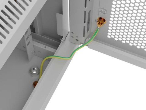 SZAFA INSTALACYJNA RACK WISZĄCA 19" 9U 600X600 SZARA DRZWI PERFOROWANE LANBERG (FLAT PACK)