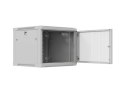 SZAFA INSTALACYJNA RACK WISZĄCA 19" 9U 600X600 SZARA DRZWI PERFOROWANE LANBERG (FLAT PACK)