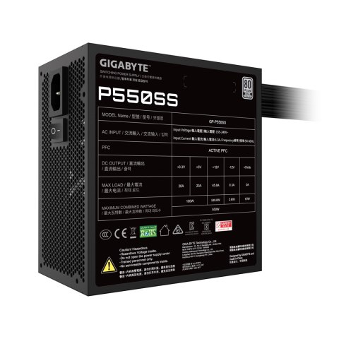 Zasilacz Gigabyte P550SS 550W