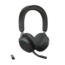 Słuchawki z mikrofonem Jabra Evolve2 75 Link380c MS Stereo czarne bezprzewodowe
