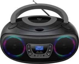 Radio CD Denver TDB-212GR, DAB+, DAB, FM, AUX, USB, Bluetooth, CD, Black, Grey
