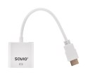 SAVIO ADAPTER HDMI (M) -VGA(F) BIAŁY CL-201