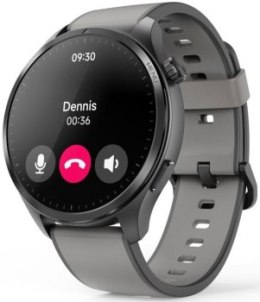 Hama Smartwatch 9000 czarno-szara koperta, czarno-szary pasek silikonowy