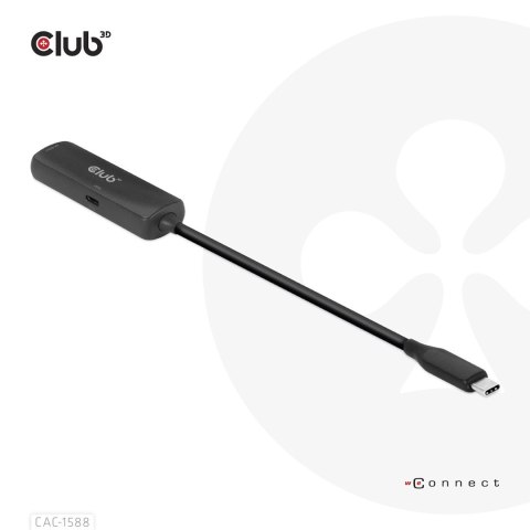 CLUB3D CAC-1588 adapter kablowy 0,17 m USB Type-C HDMI Czarny