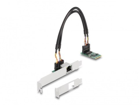 DeLOCK Konwerter M.2 z kluczem B+M 1 x RJ45 2,5 Gigabit LAN