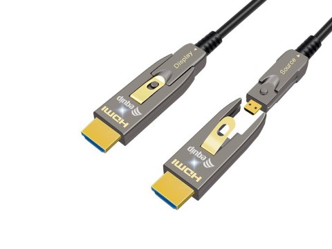 Equip 119412 kabel HDMI 15 m HDMI Type-A/HDMI Type-D Czarny