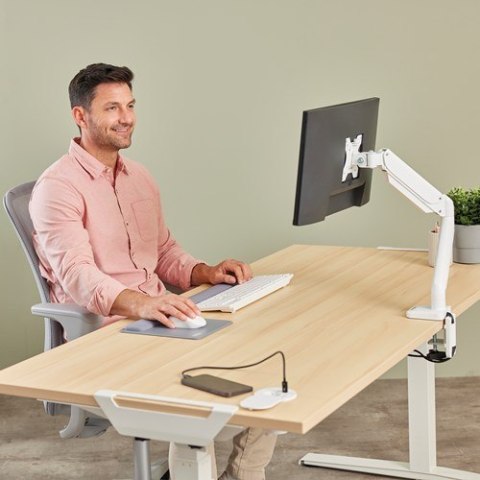 Fellowes 100137178 rozgałęziacz 2 m 1 x gniazdo sieciowe Wewnętrzna Biały