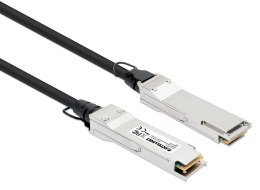 Intellinet 508513 kabel InfiniBand / światłowodowy 2 m QSFP+ Czarny, Srebrny