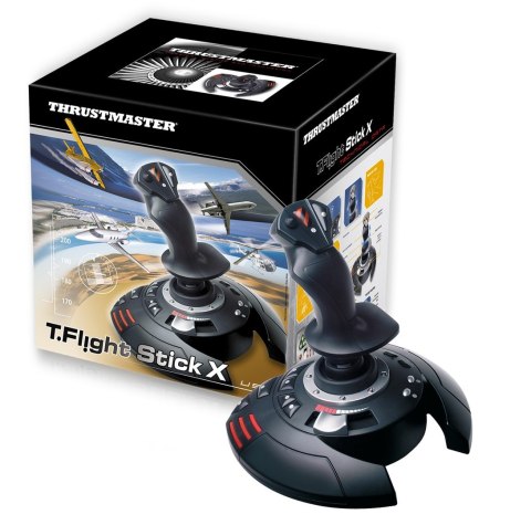 Thrustmaster T.Flight Stick X Czarny, Czerwony, Srebrny USB Joystick Analogowy PC, Playstation 3