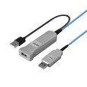 Lindy 43345 kabel USB USB 3.2 Gen 1 (3.1 Gen 1) 30 m USB A 2 x USB A Niebieski, Srebrny