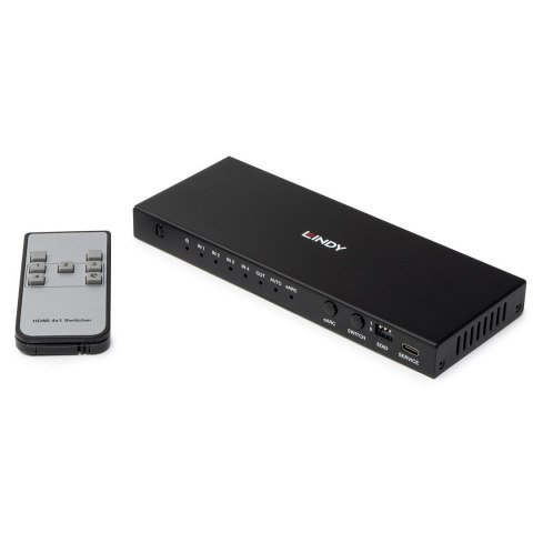 Lindy 38386 przełącznik KVM Czarny