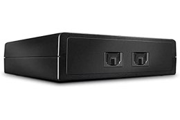 Lindy 70436 przełącznik audio Czarny