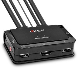 Lindy 42340 przełącznik KVM Czarny