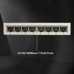 Lindy 25045 przełącznik sieciowy Zarządzany Gigabit Ethernet (10/100/1000) Obsługa PoE Srebrny