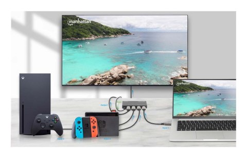 Manhattan 208222 przełącznik wideo HDMI