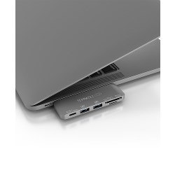 Terratec 283005 stacja dokująca USB 3.2 Gen 1 (3.1 Gen 1) Type-C Szary