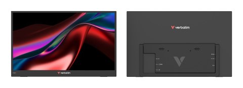 Verbatim Portable 14" FHD Touch Monitor LIGHT Przenośny monitor Czarny 35,6 cm (14") LCD 1920 x 1080 px