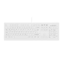 Contour Design Active Key AK-C8100F-UVS-W/GE klawiatura Medyczna USB QWERTZ Niemiecki Biały