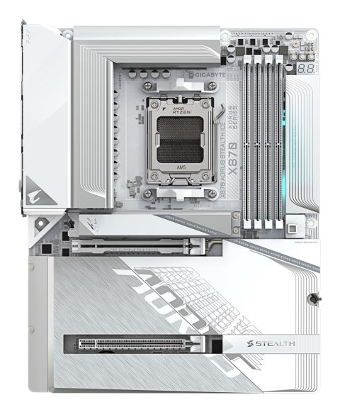 GIGABYTE X870 AORUS STEALTH ICE AMD X870 Gniazdo AM5 ATX