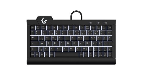 KeySonic KSK-3010ELC (DE) klawiatura Dom USB QWERTZ Niemiecki Czarny