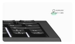 KeySonic KSK-3010ELC (DE) klawiatura Dom USB QWERTZ Niemiecki Czarny
