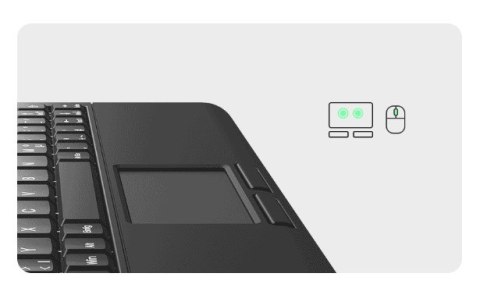KeySonic KSK-3210ELU (DE) klawiatura Dom USB QWERTZ Niemiecki Czarny