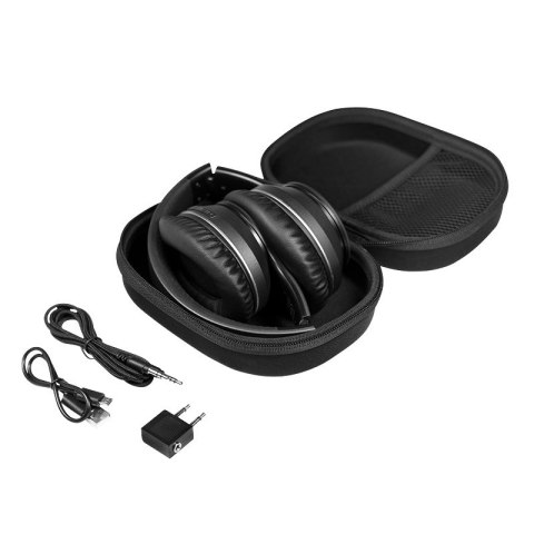 LogiLink BT0053 słuchawki/zestaw słuchawkowy Bezprzewodowy Opaska na głowę Muzyka Bluetooth Czarny